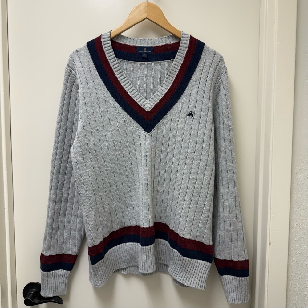 Classic Cotton Tennis Sweater by Brooks Brothers